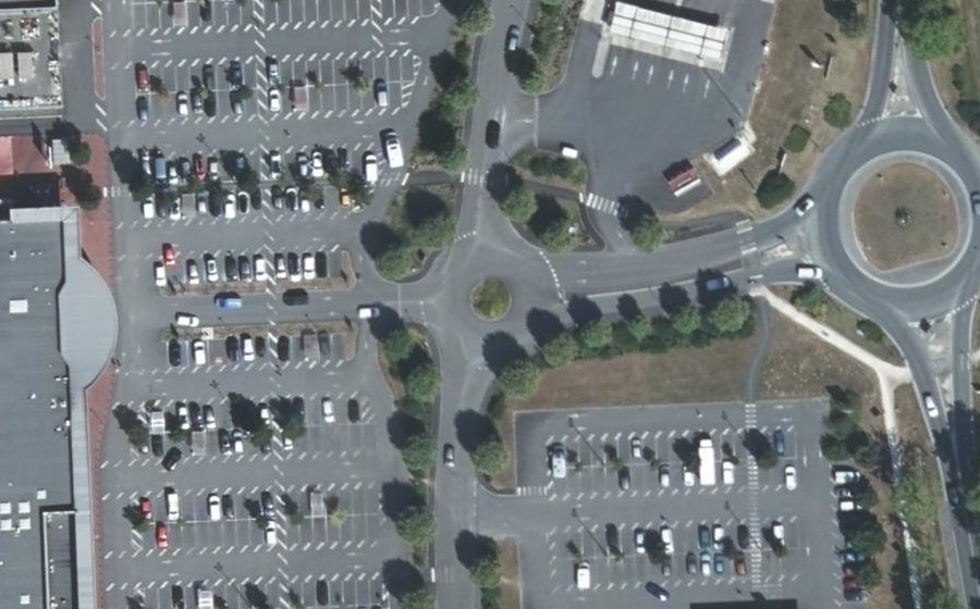 Vue aérienne du Rue de la Source
