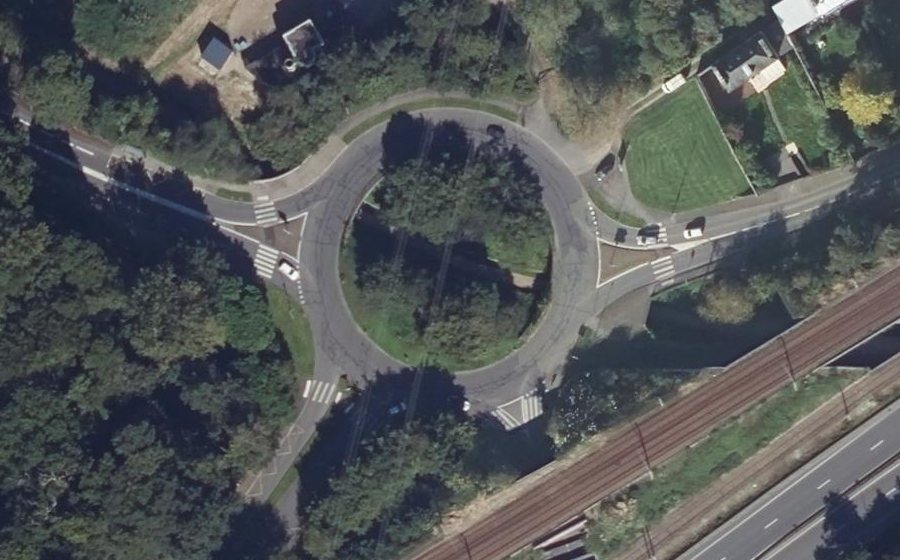 Vue aérienne du Rond-Point de Palaren
