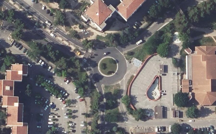 Vue aérienne du Rotonde du Bois de l'Aune