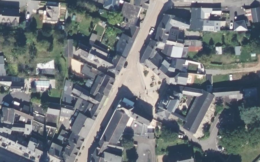 Vue aérienne de la Place de la Mairie