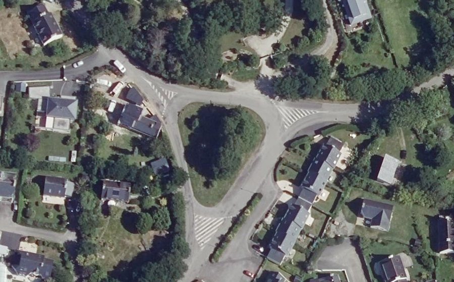 Vue aérienne du Chemin de Kerlédan