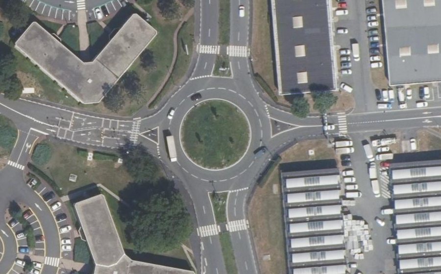 Vue aérienne du Rue des Buissons