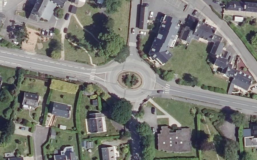 Vue aérienne du Rond-Point du Parc