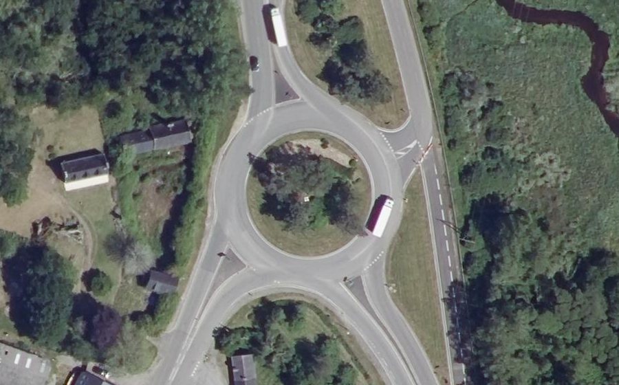 Vue aérienne du Rond-Point du Moulin du Pont