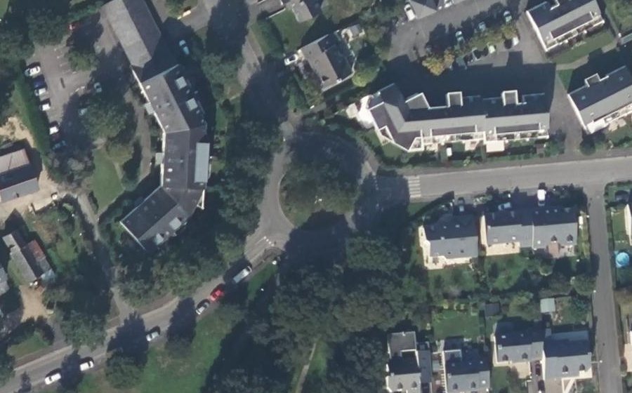 Vue aérienne du Rond-Point du Parc
