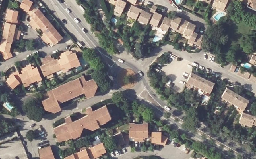 Vue aérienne du Rond-Point Jean de Cabannes