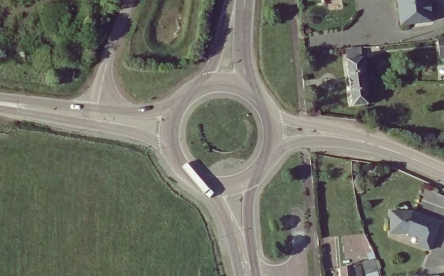 Vue aérienne du Rond-point anonyme n°5086351