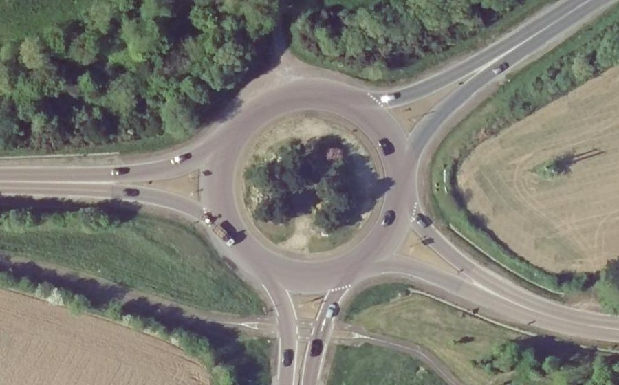 Vue aérienne du Rond-point anonyme n°5086449
