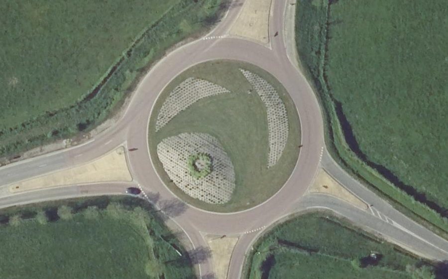 Vue aérienne du Rond-point anonyme n°5086545