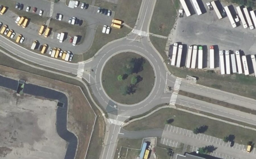Vue aérienne du Rond-Point de l'Océanie