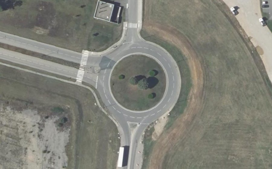 Vue aérienne du Rond-Point des États-Unis