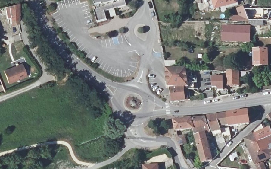 Vue aérienne du Rue de la Mairie
