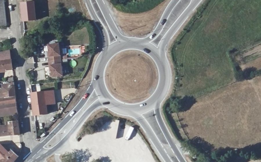 Vue aérienne du Rond-point anonyme n°5087571