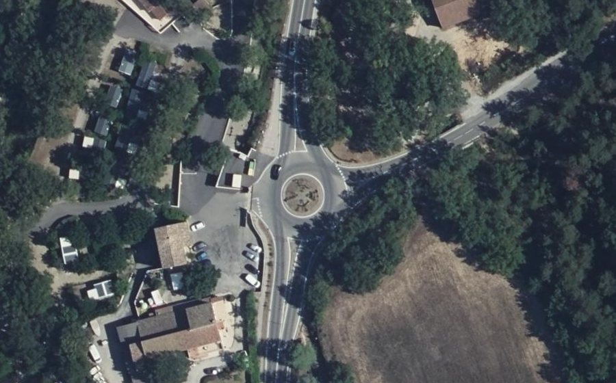 Vue aérienne du Carrefour Giratoire Saint-Clair