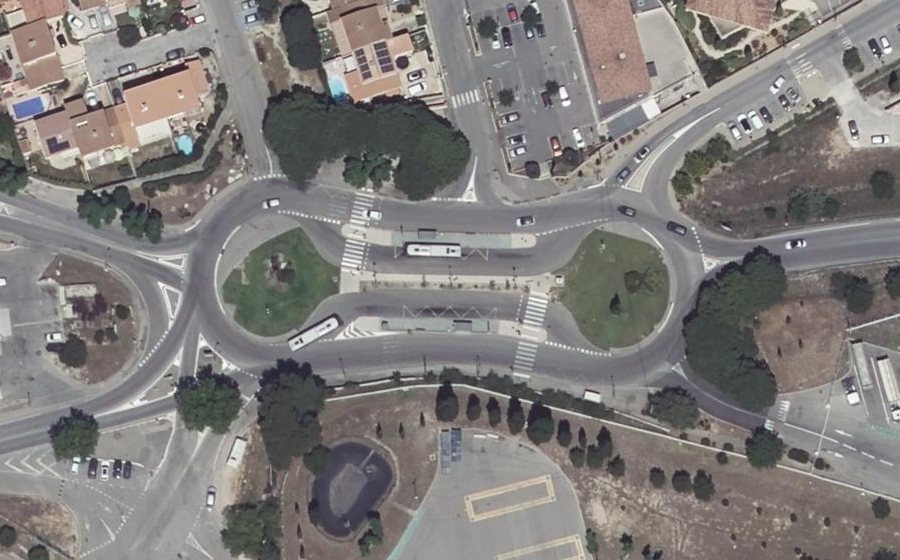 Vue aérienne du Square Général de Gaulle