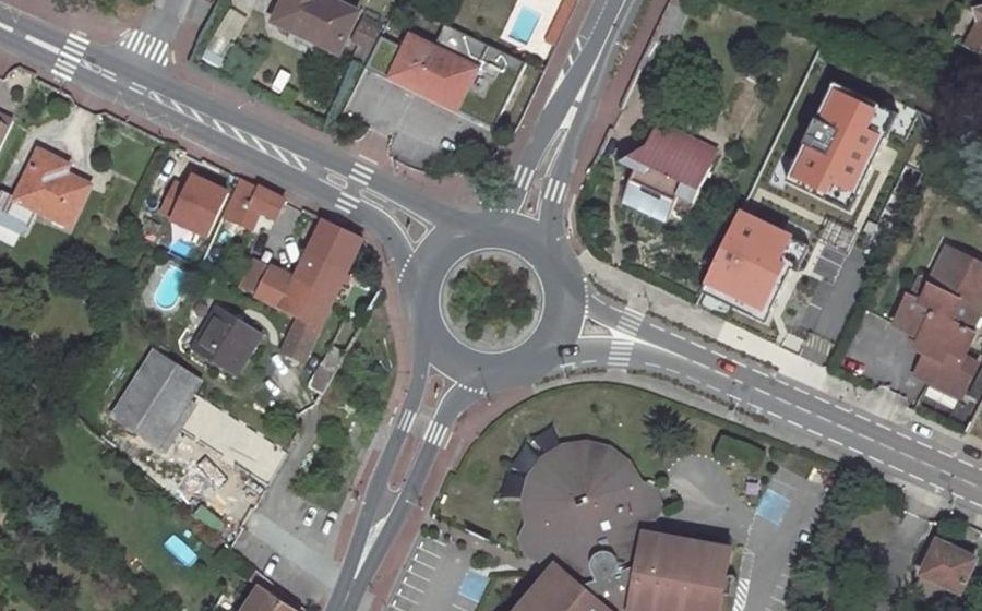 Vue aérienne du Rond-Point de la République