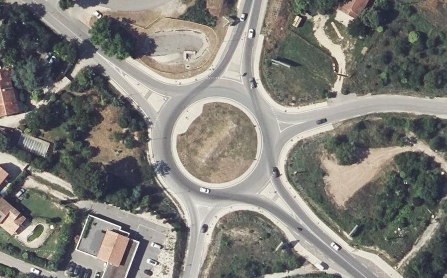 Vue aérienne du Carrefour d'Antonnelle