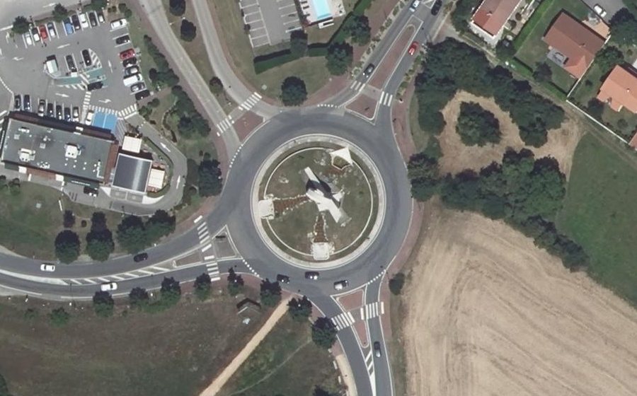 Vue aérienne du Rond-Point du Grand G