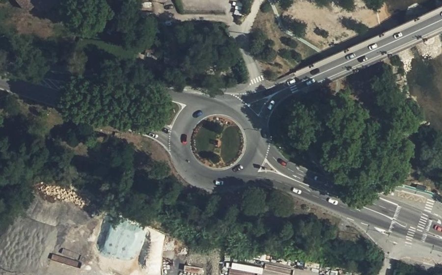 Vue aérienne du Auguste Escoffier