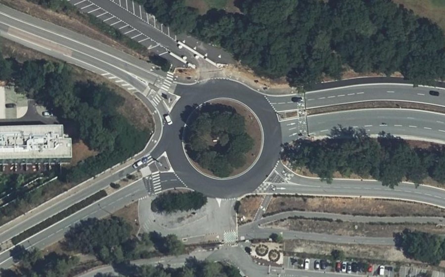 Vue aérienne du Carrefour du Golf