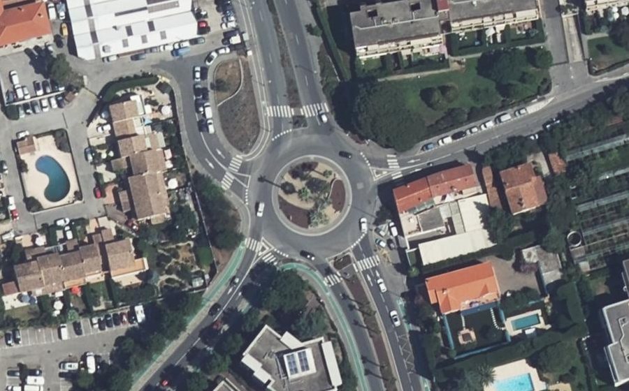 Vue aérienne du Rond-Point de Beauvert