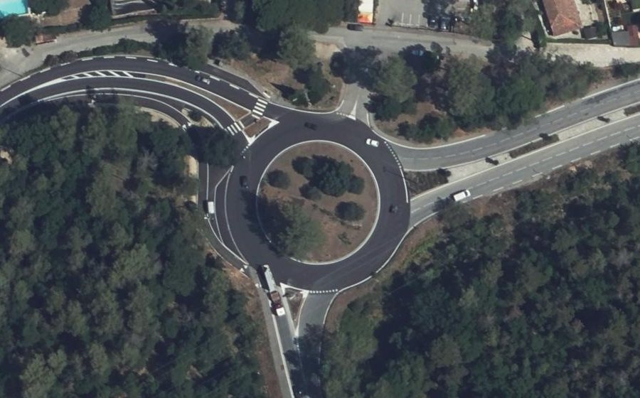 Vue aérienne du Rond-Point Servan