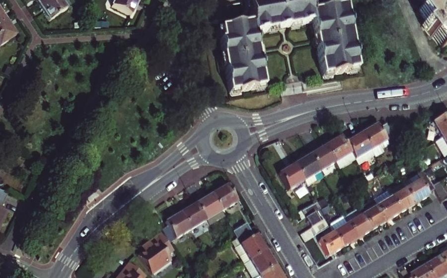 Vue aérienne du Avenue du Maréchal de Lattre de Tassigny