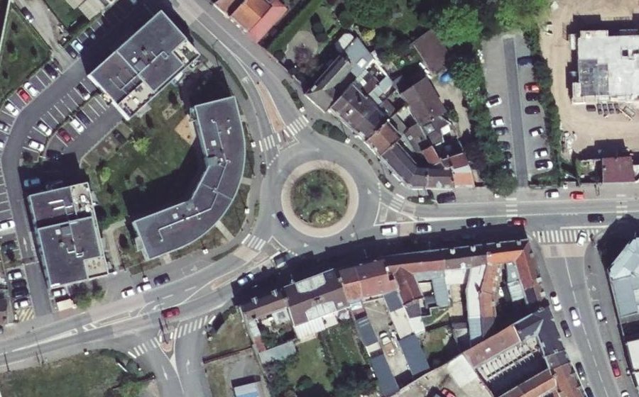 Vue aérienne du Place Jean de Luxembourg