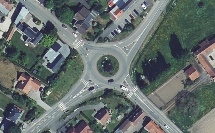 Vue aérienne du Rue de Messines
