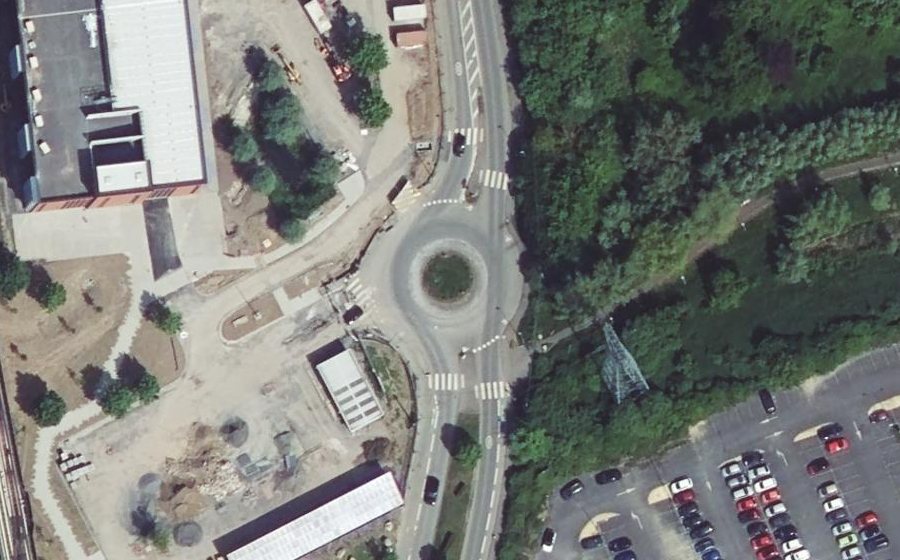 Vue aérienne du Rue du Grand But