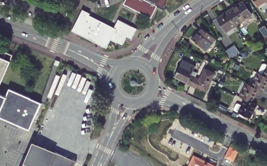 Vue aérienne du Rond-Point de la Musique