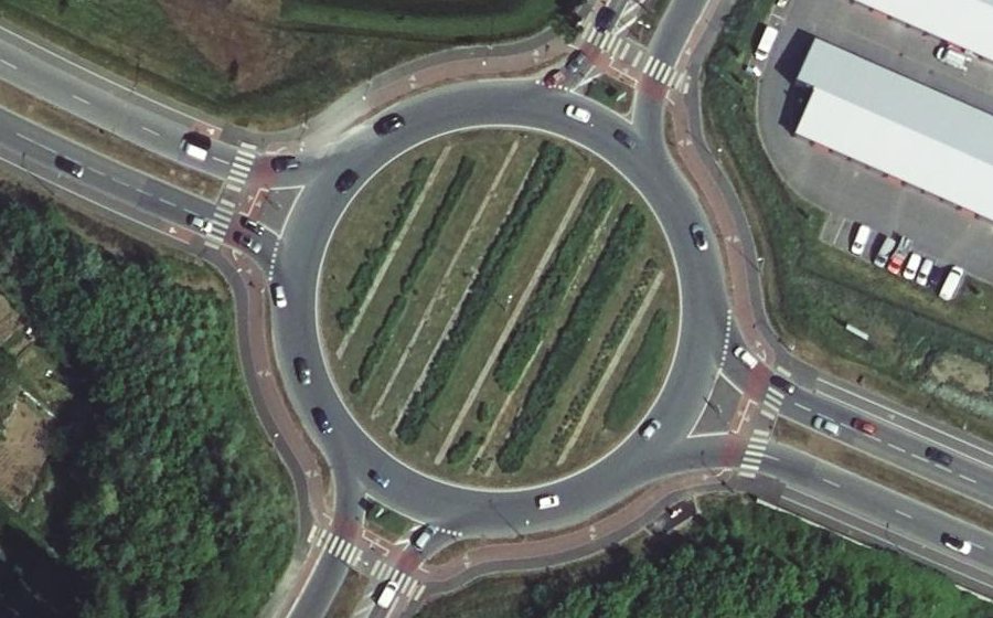 Vue aérienne du Boulevard de l'Égalité