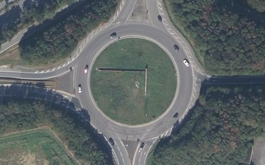 Vue aérienne du Porte d'Alma