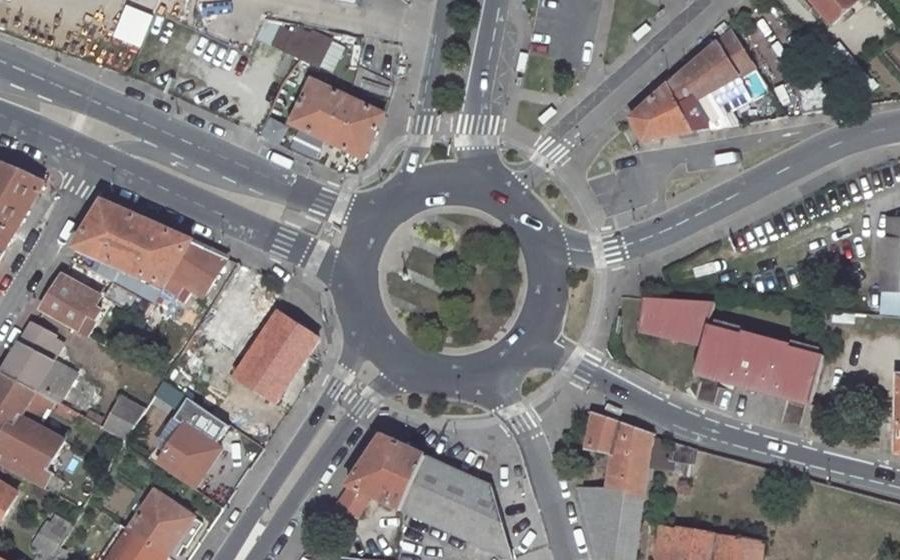 Vue aérienne du Carrefour des Sept Chemins