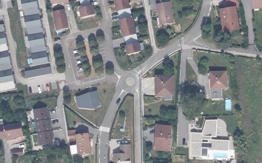 Vue aérienne du Rue de la Lième