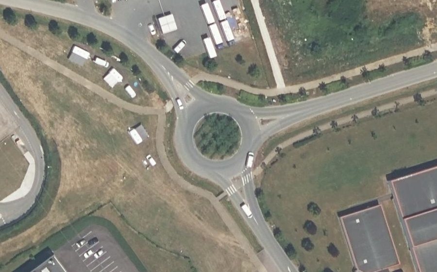 Vue aérienne du Rue Verte