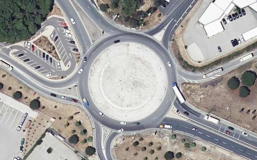 Vue aérienne du Rond-point anonyme n°5115536