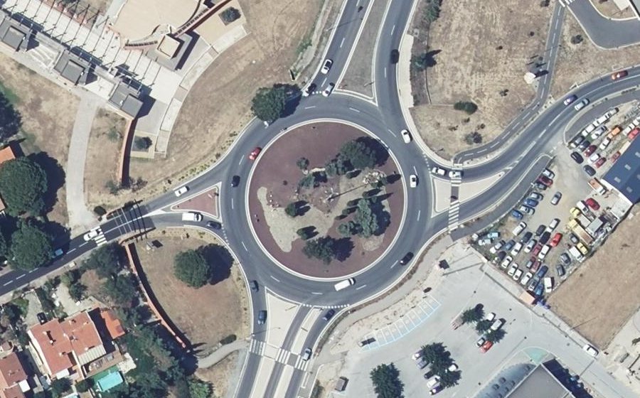 Vue aérienne du Rond-point anonyme n°5115814