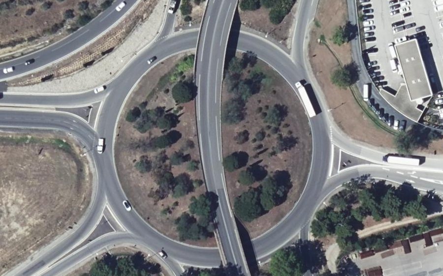 Vue aérienne du Rond-Point de Rotterdam