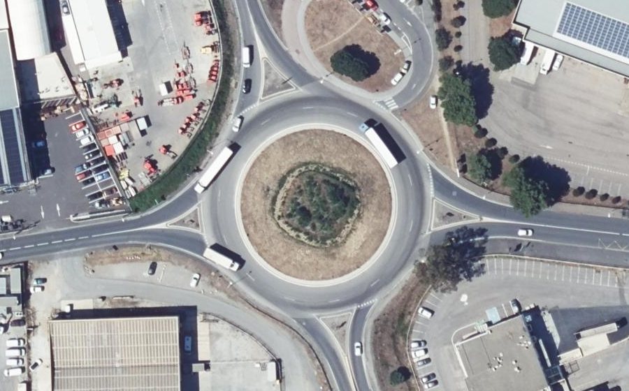 Vue aérienne du Rond-Point de Copenhague