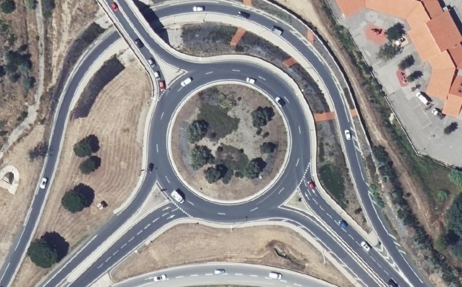 Vue aérienne du Rond-Point de Mailloles