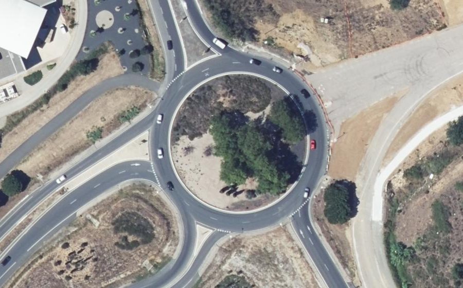 Vue aérienne du Rond-Point du Mas Rouma
