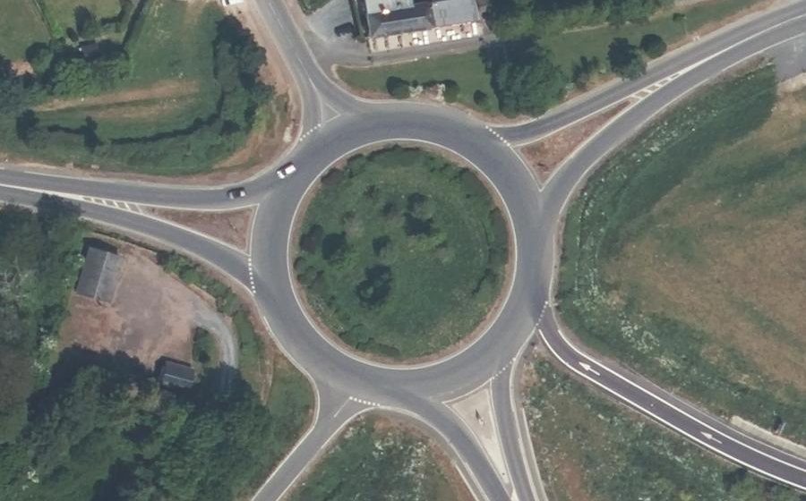 Vue aérienne du Route de Caen