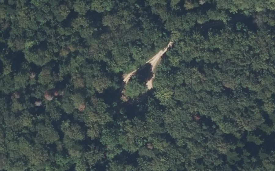 Vue aérienne du Rond-point anonyme n°513098545