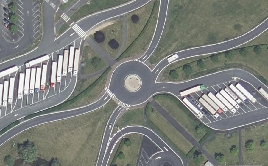 Vue aérienne du Rond-point anonyme n°5132769