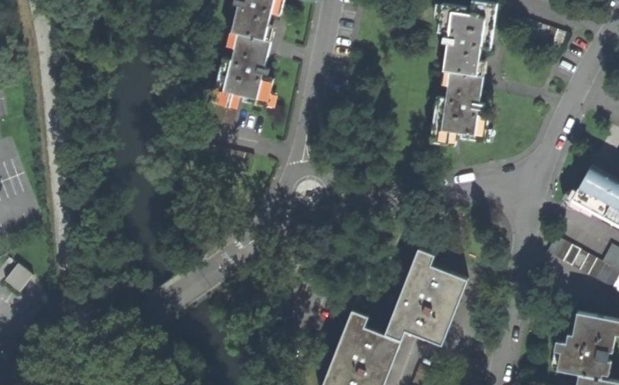 Vue aérienne du Domaine de l'Île