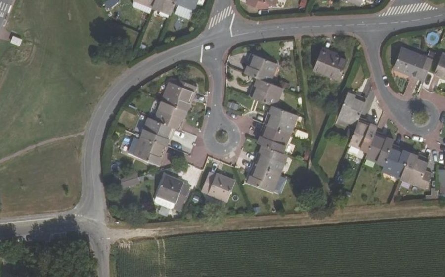 Vue aérienne du Hameau du Gué