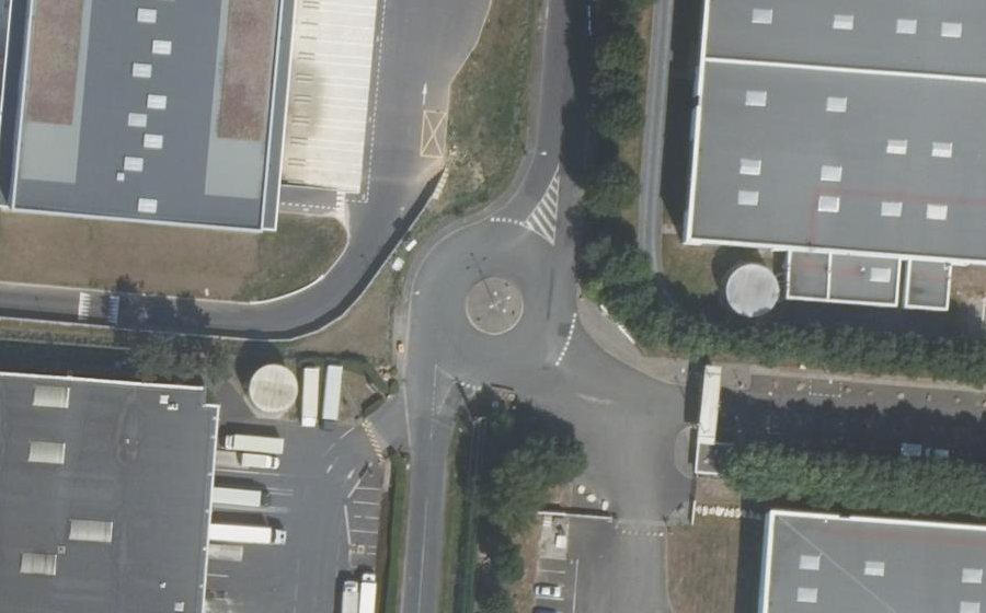 Vue aérienne du Rue Eugène Pottier