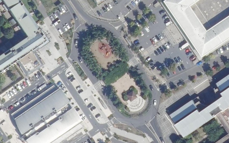 Vue aérienne du Place du Rendez-Vous