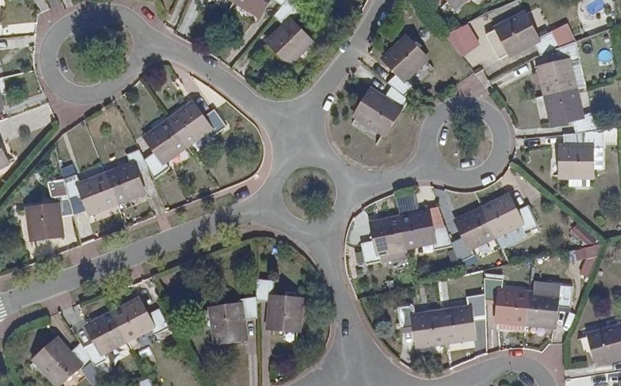 Vue aérienne du Rue Jean-Baptiste Lulli